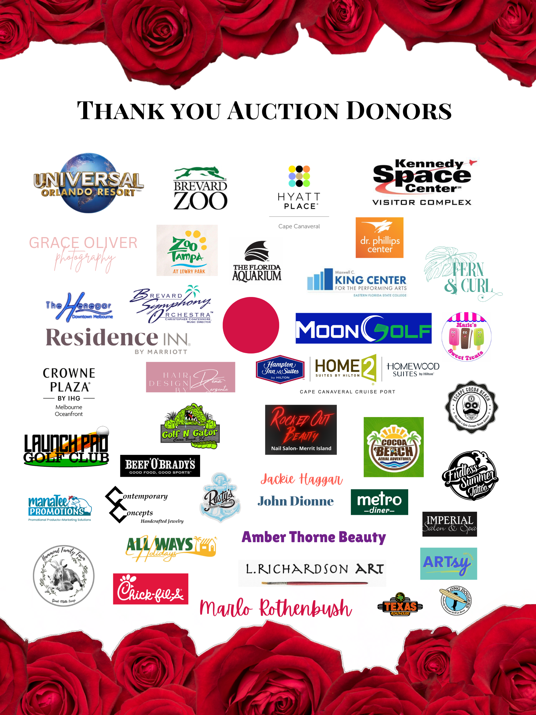 Thank you to our Auction Donors